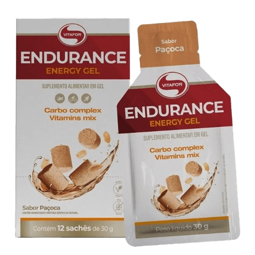 Endurance Energy Carboidrato em Gel Paçoca 30g Vitafor 12 Sachês Endurance Energy Carboidrato em Gel Paçoca 30g Vitafor 12 Sachês
