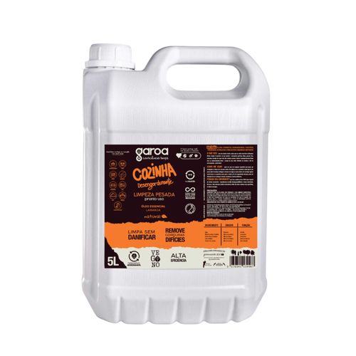 Desengordurante Cozinha Biodegradável Garoa 5L Desengordurante Cozinha Biodegradável Garoa 5L