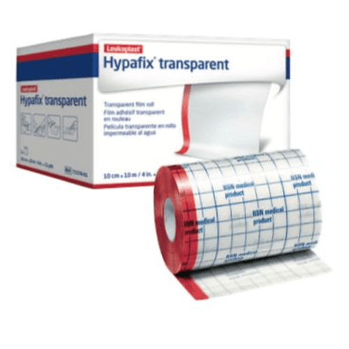 Filme Impermeável à água HYPAFIX TRANSPARENT Rolo 10cmx10m - Essity Filme Impermeável à água HYPAFIX TRANSPARENT Rolo 10cmx10m - Essity