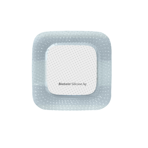 Curativo Silicone e Prata 7,5x7,5cm Biatain Silicone AG - Coloplast 39636