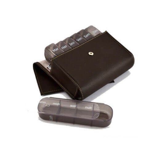 Porta Comprimidos - Pilbox Maxi Chocolate Chocolate Porta Comprimidos - Pilbox Maxi Chocolate Chocolate