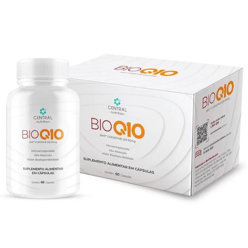 BIOQ10 - COENZIMA Q10 50MG - 60 CAPS - CENTRAL NUTRITION