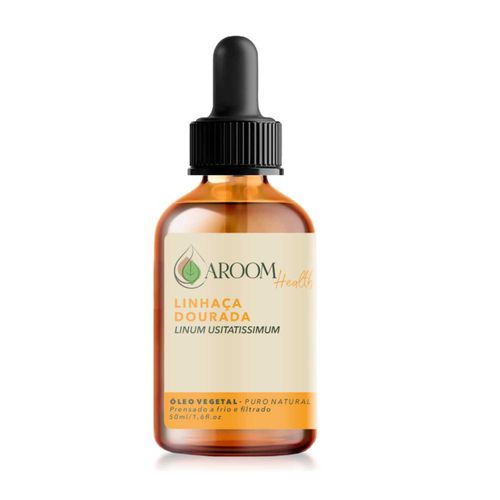 Óleo Vegetal de Linhaça Dourada 100% Puro Natural – 50 ml