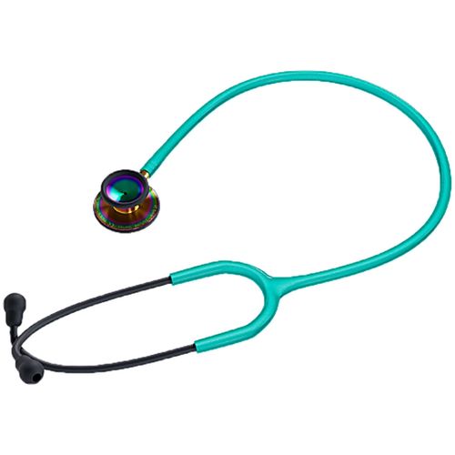 Estetoscópio Spirit MD III Pro Adulto e Pediátrico - Black Edition Verde Perolizado Rainbow Estetoscópio Spirit MD III Pro Adulto e Pediátrico - Black Edition Verde Perolizado Rainbow