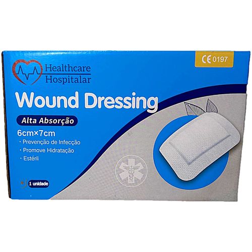 Curativo Absorvente Wound Dressing Healthcare 06x07cm - unidade Curativo Absorvente Wound Dressing Healthcare 06x07cm - unidade