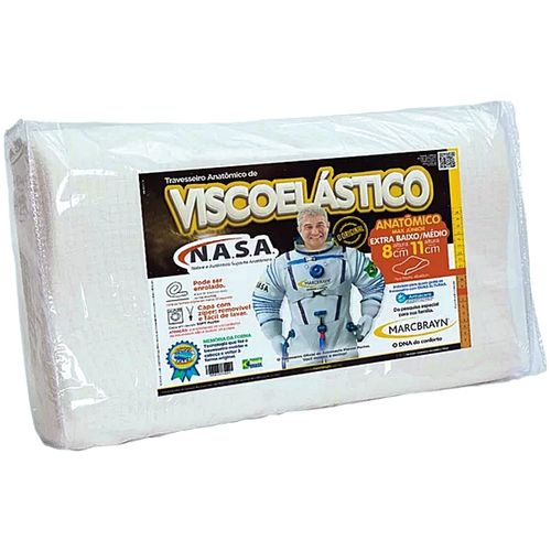 Travesseiro Nasa Original Viscoelástico Hipoalergênico Max Junior Travesseiro Nasa Original Viscoelástico Hipoalergênico Max Junior
