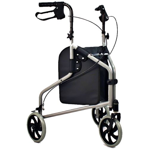 Andador 3 Rodas Evolution Com Porta Objetos e Sem Cesto Praxis