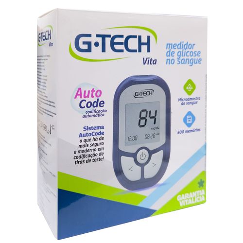 Kit Medidor de Glicemia G-Tech Vita Kit Medidor de Glicemia G-Tech Vita