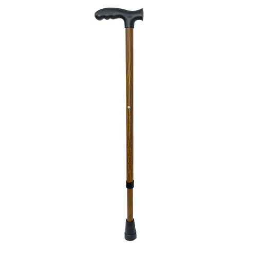 Bengala Alo Tipo T Alumínio Regulável Reforçada 130kg - Sublimada/Preto
