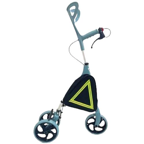 Muleta Canadense Dobrável Regulável com Rodas e Freio - unidade Muleta Canadense Dobrável Regulável com Rodas e Freio - unidade