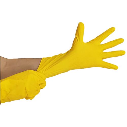Luva para Limpeza MBlife Medix Látex Amarela Tam G - par Luva para Limpeza MBlife Medix Látex Amarela Tam G - par