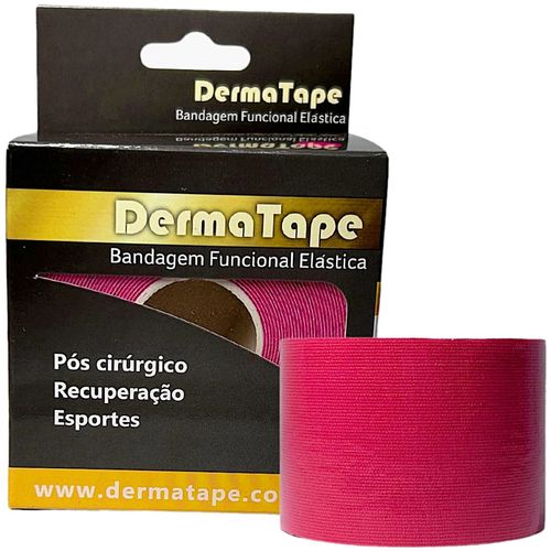 Bandagem Elástica Kinesio DermaTape 5mx5cm Rosa Bandagem Elástica Kinesio DermaTape 5mx5cm Rosa
