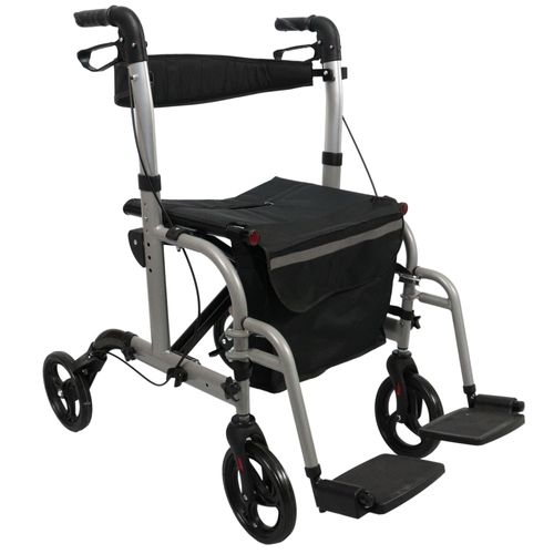 Andador com 04 Rodas e Assento D15 Dellamed - 2 em 1 Andador com 04 Rodas e Assento D15 Dellamed - 2 em 1