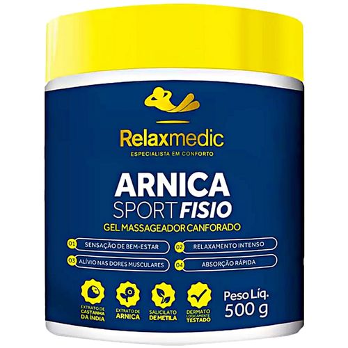 Gel Massageador Arnica Sport Fisio 500g - unidade Gel Massageador Arnica Sport Fisio 500g - unidade