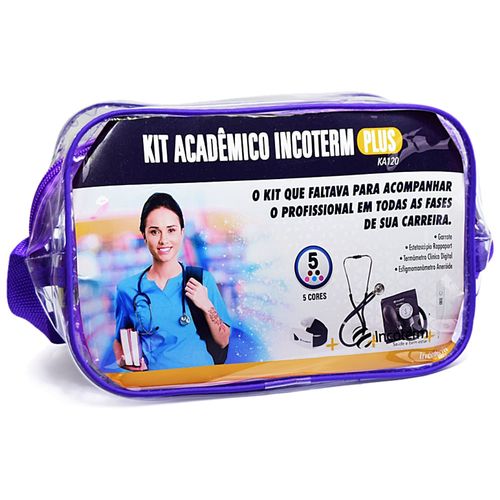 Kit Acadêmico Plus Incoterm KA120 - Lilás Kit Acadêmico Plus Incoterm KA120 - Lilás