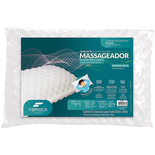 Travesseiro Massageador Suporte Médio Fibrasca Travesseiro Massageador Suporte Médio Fibrasca