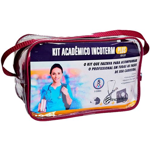 Kit Acadêmico Plus Incoterm KA120 - Bordô Kit Acadêmico Plus Incoterm KA120 - Bordô