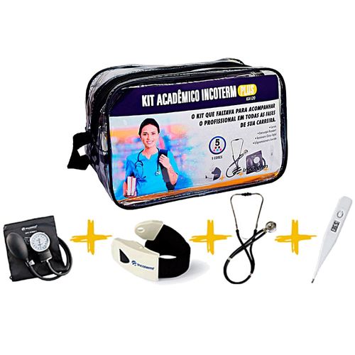 Kit Acadêmico Plus Incoterm KA120 - Preto Kit Acadêmico Plus Incoterm KA120 - Preto