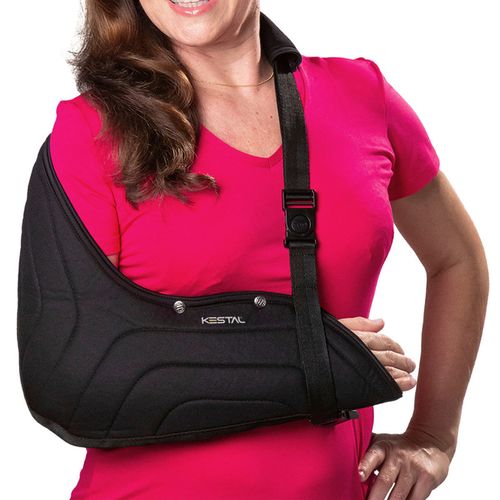 Tipoia Kestal Ortopédica Estofada Bilateral Preta Tam G - unidade Tipoia Kestal Ortopédica Estofada Bilateral Preta Tam G - unidade