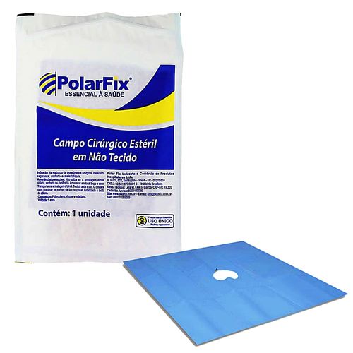 Campo Cirúrgico Fenestrado Estéril em TNT PolarFix - 40x40 cm Campo Cirúrgico Fenestrado Estéril em TNT PolarFix - 40x40 cm