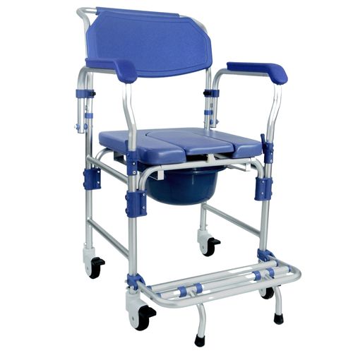 Cadeira de Banho Higiênica Desmontável em Alumínio D60 Dellamed Cadeira de Banho Higiênica Desmontável em Alumínio D60 Dellamed
