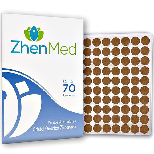 Placa Acupuntura ZhenMed Quartzo Zirconado Esparadrapo Redondo - 70 unidades Placa Acupuntura ZhenMed Quartzo Zirconado Esparadrapo Redondo - 70 unidades