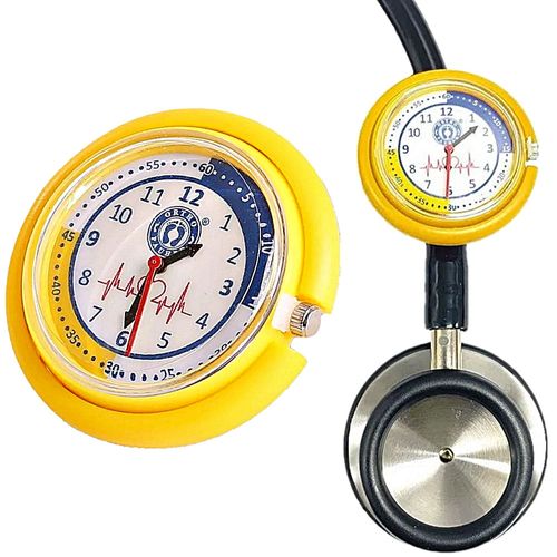 Relógio para Estetoscópio Stethowatch AC751 Amarelo - unidade Relógio para Estetoscópio Stethowatch AC751 Amarelo - unidade