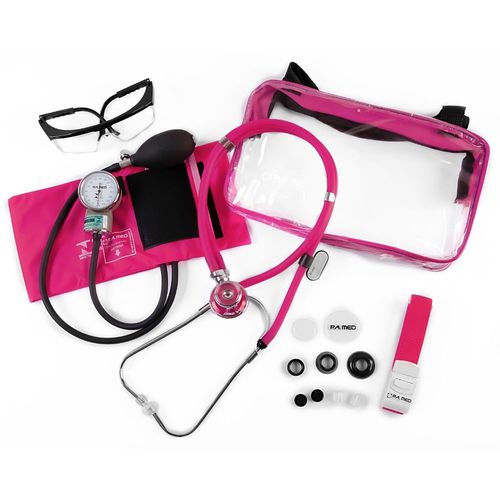 Kit Acadêmico KPA401 P.A. MED - Rosa - Com Bolsa Transparente Kit Acadêmico KPA401 P.A. MED - Rosa - Com Bolsa Transparente