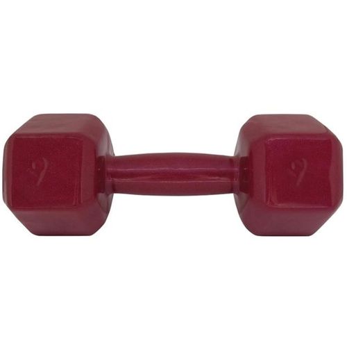 Halter Acte Sports 9kg Emborrachado Sextavado Vinho -unidade