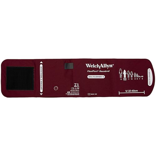 Braçadeira Flexiport Aparelho Pressão Welchallyn 12 Adulto Grande Braçadeira Flexiport Aparelho Pressão Welchallyn 12 Adulto Grande