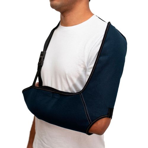 Tipoia Estabilizadora Estofada Velpeau Mercur - Com Orifício - Azul Marinho - PP Tipoia Estabilizadora Estofada Velpeau Mercur - Com Orifício - Azul Marinho - PP