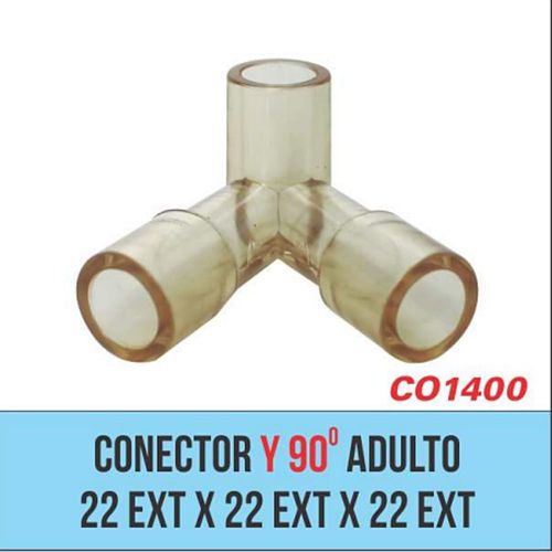 Conector Y 90º Haoxi Adulto - unidade Conector Y 90º Haoxi Adulto - unidade