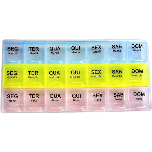 Porta Comprimidos Semanal Bodyflex 21 Períodos - unidade Porta Comprimidos Semanal Bodyflex 21 Períodos - unidade