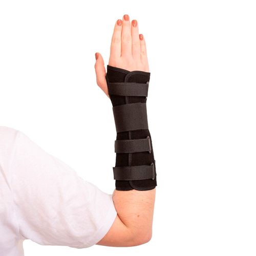 Órtese Longa com Tala para Punho Mercur - Preta - Direita - G Órtese Longa com Tala para Punho Mercur - Preta - Direita - G