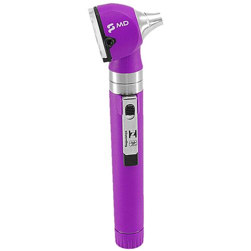 Otoscópio Omni LED Fibra Óptica MD - Roxo com Estojo Macio Otoscópio Omni LED Fibra Óptica MD - Roxo com Estojo Macio