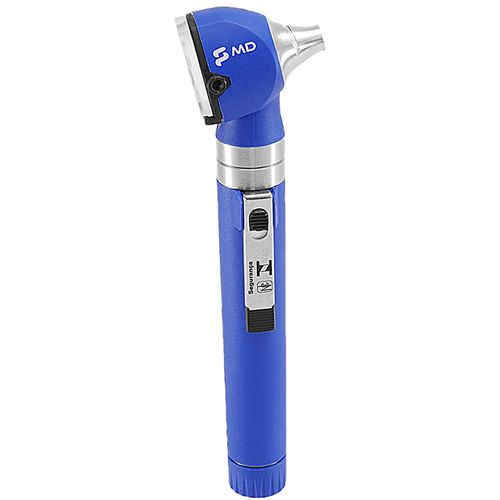 Otoscópio Omni LED Fibra Óptica MD - Azul com Estojo Macio Otoscópio Omni LED Fibra Óptica MD - Azul com Estojo Macio