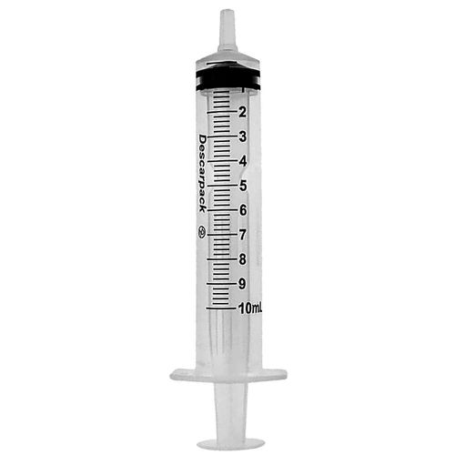 Seringa Hipodérmica Descarpack - 10ml - Luer Slip - Sem Agulha - Unidade