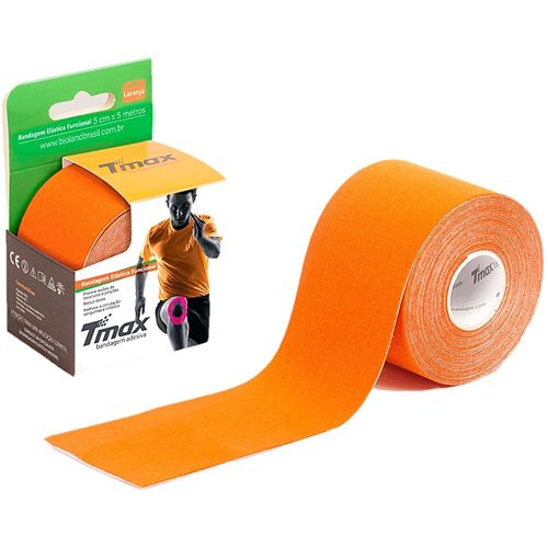 Bandagem Elástica Kinesio TMax Laranja 5cmX5m - unidade Bandagem Elástica Kinesio TMax Laranja 5cmX5m - unidade
