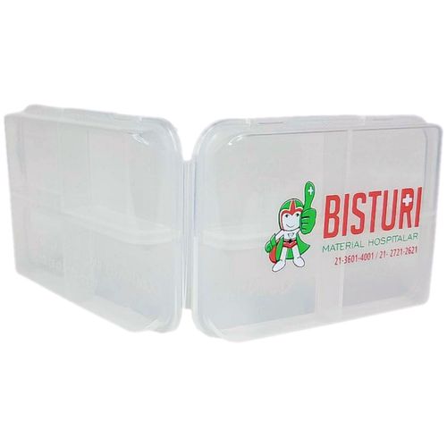 Porta Comprimidos Semanal 8 Divisórias - unidade Porta Comprimidos Semanal 8 Divisórias - unidade