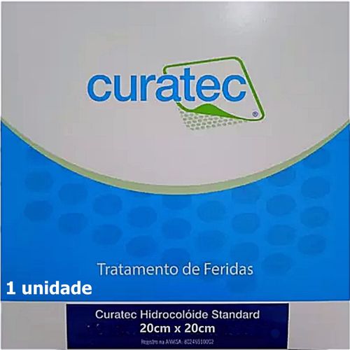 Curativo Curatec Hidrocolóide Standard 20x20cm - unidade Curativo Curatec Hidrocolóide Standard 20x20cm - unidade