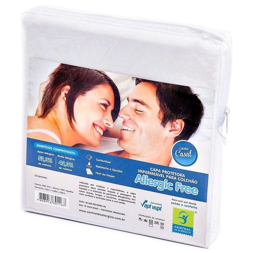 Capa Impermeável Antiácaro Colchão Casal 1,38mX1,88mX30cm Elástico Capa Impermeável Antiácaro Colchão Casal 1,38mX1,88mX30cm Elástico