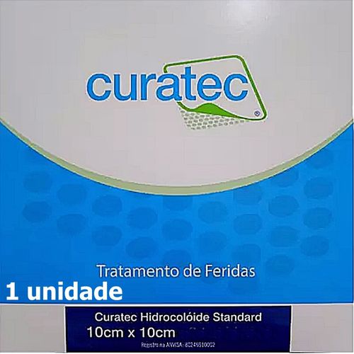 Curativo Curatec Hidrocolóide Standard 10x10cm - unidade Curativo Curatec Hidrocolóide Standard 10x10cm - unidade