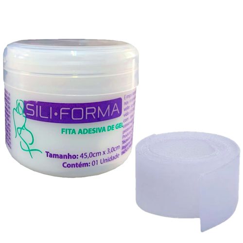 Fita Adesiva de Gel Siliforma 45X3cm - unidade Fita Adesiva de Gel Siliforma 45X3cm - unidade