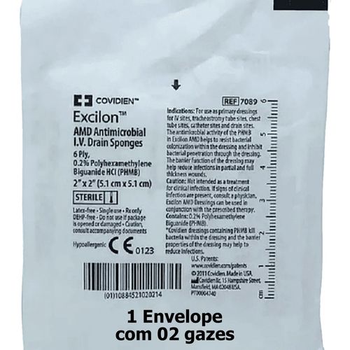 Excilon AMD Compressa 5X5cm Covidien - unidade Excilon AMD Compressa 5X5cm Covidien - unidade
