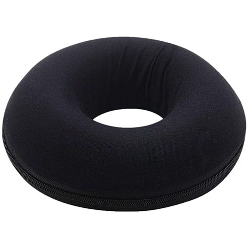 Almofada Redonda Mini Naturlatex 20X5cm Preta Almofada Redonda Mini Naturlatex 20X5cm Preta