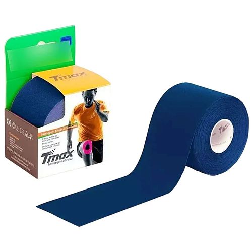 Bandagem Elástica Kinesio TMax Azul Marinho 5cmX5m - unidade Bandagem Elástica Kinesio TMax Azul Marinho 5cmX5m - unidade