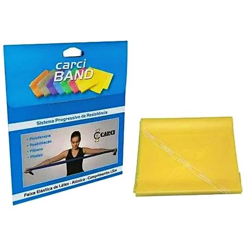 Faixa Elástica para Exercícios Carci Band Extra Leve - unidade Faixa Elástica para Exercícios Carci Band Extra Leve - unidade