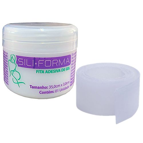 Fita Adesiva de Gel Siliforma 35X3cm - unidade Fita Adesiva de Gel Siliforma 35X3cm - unidade
