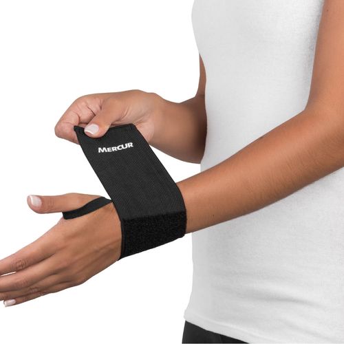 Munhequeira Elástica Mercur Ajustável Preta Munhequeira Elástica Mercur Ajustável Preta