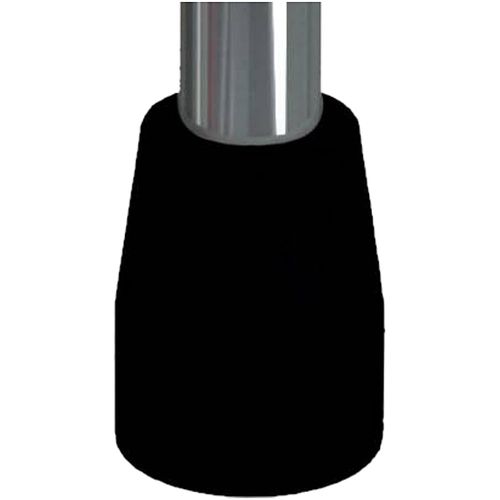 Ponteira de Borracha para Andador Mercur Preta - unidade Ponteira de Borracha para Andador Mercur Preta - unidade